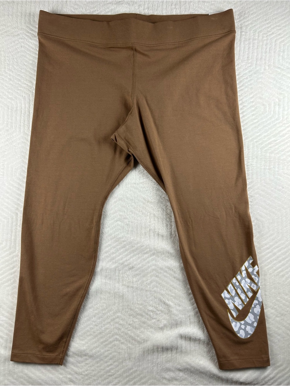 Nike Brown Logo-Accent Women's Leggings